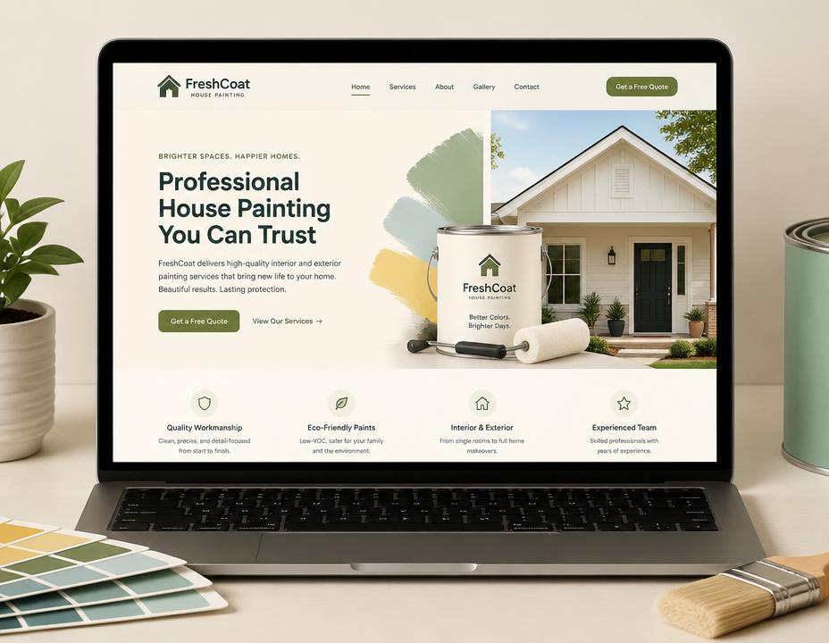 Website voorbeeld Schildersbedrijf